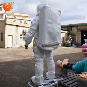 Cuộc sống-kích thước tùy chỉnh sợi thủy tinh Phi Hành Gia điêu khắc thiết kế chuyên nghiệp ngoài trời thương mại nghệ thuật thu hiển thị - Product Image 4