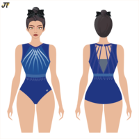 Justaucorps de gymnastique rythmique artistique personnalisé décoré de strass, style compétition professionnel, vêtements de sport pour enfants, entraînement