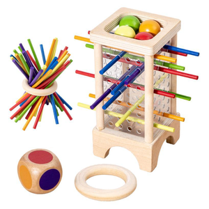 Trẻ Em Của Đầy Màu <span class=keywords><strong>S</strong></span>ắc Montessori Bằng Gỗ Thanh Xúc Xắc Trò Chơi Vui Vẻ Giáo Dục Câu Đố Cho Cha Mẹ Trẻ <span class=keywords><strong>S</strong></span>ơ Sinh Cho Toán Học Phát Triển - Product Image 5