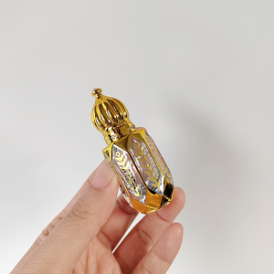Kuppel förmige 6ml goldene Glas rollen flasche Spezielles Design Heiß prägen Leere ätherische Öle Kleiner tragbarer Parfüm behälter - Product Image 1