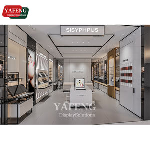 Modern Cosmetic Skin Care Floor Standing Display Stand com LED Acende Prateleiras para Salões de Beleza Loja Personalizável para <span class=keywords><strong>Tester</strong></span> - Product Image 3