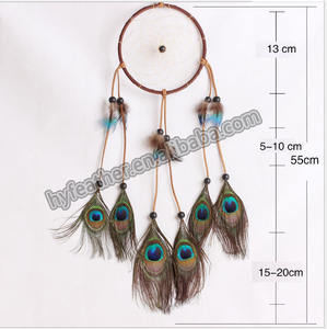 <span class=keywords><strong>Attrape</strong></span>-rêves bohème à suspendre au mur, <span class=keywords><strong>attrape</strong></span>-rêves faits à la main, <span class=keywords><strong>attrape</strong></span>-rêves en plumes <span class=keywords><strong>de</strong></span> <span class=keywords><strong>paon</strong></span> faits à la main, matériaux - Product Image 2