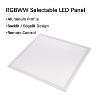 Beli Panel LED RGBW CCT Dimmable 595X595mm Profil Aluminium Backlit / Edgelit yang Dapat Disesuaikan untuk Bar Hotel Aula Pameran