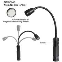 Lámpara de Trabajo LED con Cuello de Cisne de Aluminio OEM ODM, Impermeable IP55, 600 Lúmenes, con Zoom, Magnética, para Parrilla