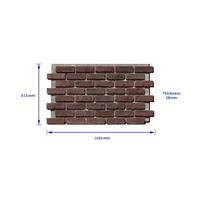 Panneaux muraux en briques PU imperméables et ignifuges de conception moderne NEU pour l'intérieur et l'extérieur, panneaux décoratifs imitation brique