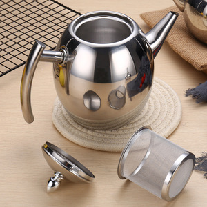 Hervidor de café versátil para té y café turco, cafetera Espresso, tetera, cafetera esférica de acero inoxidable de 1,2 L - Product Image 1