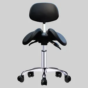 Vendita all'ingrosso danese sedia da scrivania-AliGan vendita calda sedia da sella ergonomica per PU girevole in pelle regolabile alto e schienale uso per sgabello da salone per ufficio medico dentale
