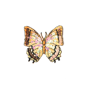 Diseño de moda Lentejuelas brillantes Parches de mariposa PVC Bordado Decoraciones de prendas de vestir para mujeres en formas de corazón de flores redondas - Product Image 5
