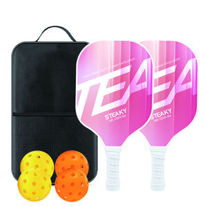 Modello personalizzabile in fibra di vetro 2 pezzi racchetta da <span class=keywords><strong>Badminton</strong></span> Set comprende 4 palline e una custodia - Product Image 1