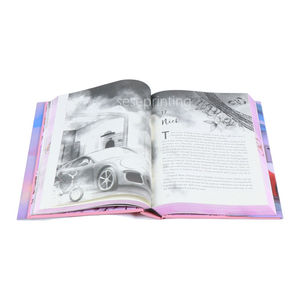 <b>Book</b> Printing Sprayed Edge Custom Special Edition Hardcover Linen Romantic Fiction Novels with Foiling Cover and Dust Jackets - Product Image 4