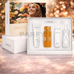 Ensemble cadeau de parfum pour femme, eau de toilette au design populaire, notes fruitées gourmandes, parfum naturel arabe, spray corporel, lotion corporelle - Product Image 1