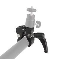 WEsport penjepit Super jepit kepiting alat 1/4 "atau 3/8" Studio multifungsi klip kamera untuk lampu kilat Tripod Monopod