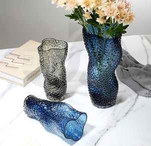 Irregular Water Drop Pattern <b>Glass</b> <b>Vase</b> - Product Image 4