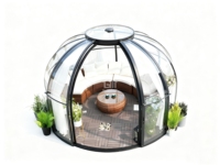 Dôme en polycarbonate métallique insonorisé et imperméable pour l'observation des étoiles, diamètre 360 cm x hauteur 251 cm, facile à assembler, pour jardin