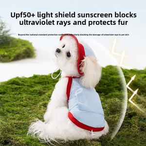 Rompi anjing Ice Silk, pakaian anjing musim panas, rompi pelindung matahari, pakaian hewan peliharaan bersirkulasi grosir, pakaian kucing pendingin untuk cuaca panas - Product Image 5