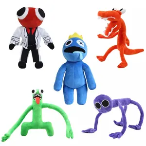 Cadeau d'Halloween Jeu de Poupée en Peluche Bleu Vert Violet Rouge Monstre Doux Peluche Animal Jouet