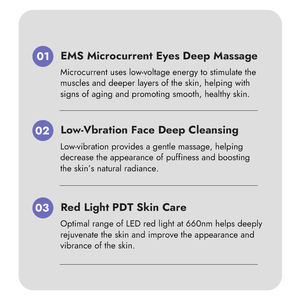 Alat Pengangkat Kulit Mata Anti Penuaan Genggam Synogal Mini EMS Mikro Arus PDT Pemijat Kecantikan Mata - Product Image 3