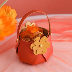 Коробка конфет из искусственной кожи, изящная Цветочная элегантная подарочная сумка для свадебного дня рождения, рекламная деловая упаковочная коробка - Product Image 6