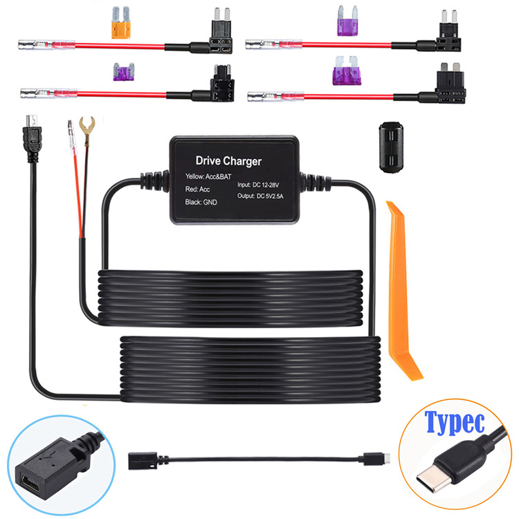 Kit de conector recto MINI con cable adaptador TYPEC