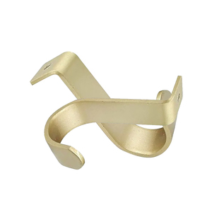 Custom Curtain Rod Brackets for Ceiling-Mounted, Drapery Rod <strong>Holder</strong> Steel Black Oxided Bracket for Furniture Hardware - Product Image 3