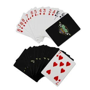 Kids speelkaarten papier plastic pvc aangepaste logo afdrukken grappig spel Kinderen poker Kaarten