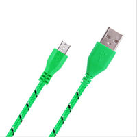 Feiyida coloré DC 12V-24V Nylon tressé Micro V8 câble 1m 2m 2.1A USB ensemble de câbles de données multifonctions