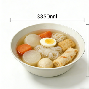 Bol en mélamine de 11,7 pouces, grande capacité, pour une utilisation quotidienne en cuisine et lors de fêtes - Product Image 3