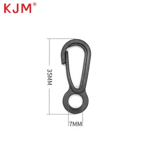 Hot Koop 10Mm Plastic Veiligheid Dubbele Lanyard Accessoire Snap Band Haak Sluitingen Clip