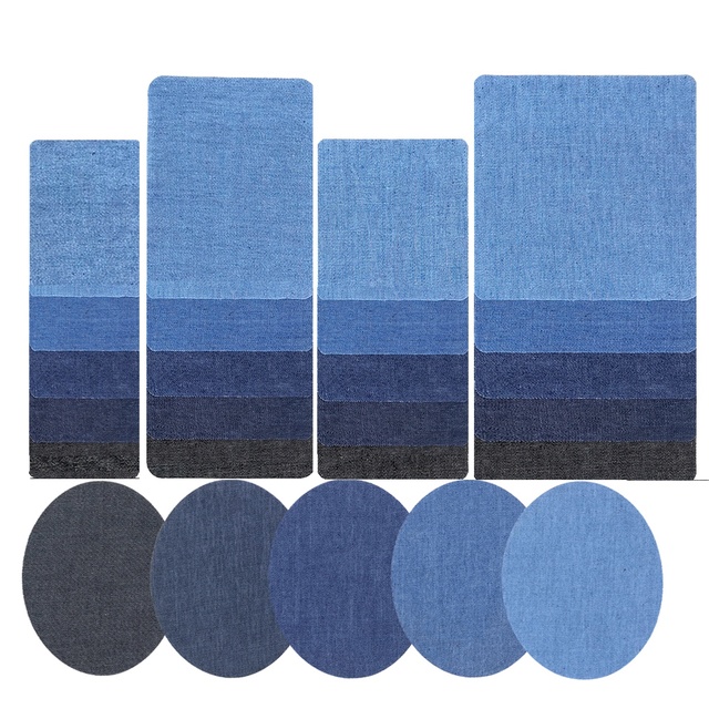 Factory Price Customizable Size Repair Jeans Knee Ironing Denim Patches for Repairing Jeans