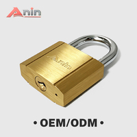 Cadenas carré en laiton de qualité supérieure, étanche, antivol, à double levier, avec 3 clés, corps en laiton massif, anse chromée, multi-tailles pour