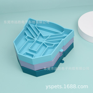 Transformers Silicone Pet Bowl 19cm Slow Feeding Dog <b>Cat</b> <b>Feeder</b> With Suction Base - Product Image 3