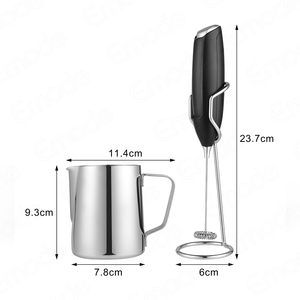 Accesorios para herramientas de café, Espumador de leche de acero inoxidable con superficie pulida y juego de Espumador de leche - Product Image 2