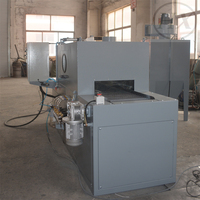 Machine de sablage manuel à sec avec convoyeur, équipement de sablage pour décapage/dégraissage des pièces moulées, facile à utiliser, pour verre/céramique