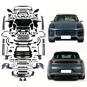 Kit carrosserie pour <span class=keywords><strong>Cayenne</strong></span> 2011-2017 : Nouveau design sport 2025, pare-chocs avant, phares, pare-chocs arrière, feux arrière, capot - Product Image 1