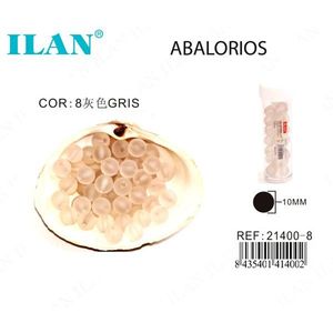Perline ILAN da 10mm in Grigio Opaco per Creazione di Gioielli - Product Image 1