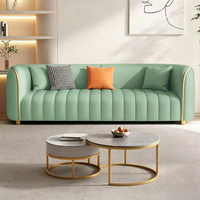 Canapé sectionnel trois places en chenille, style nordique, luxe léger, mobile, haut de gamme, pour petit appartement, salon, design italien moderne et minimaliste