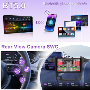 Autoradio Android 13 9 pouces pour Ford S-Max 2007-2015, Carplay sans fil, Android Auto, autoradio, caméra de recul AHD, lecteur DVD, stock - Product Image 3
