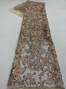 Nhà máy trong kho lưới thêu + Sequins Váy trẻ em vải ren - Product Image 2