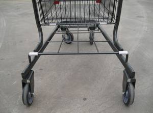 Chariot à Deux Niveaux de Grande Taille pour Supermarché Canadien, Chariot de Courses à <span class=keywords><strong>Double</strong></span> Panier - Product Image 6