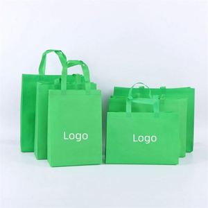 Sac fourre-tout en tissu non tissé laminé personnalisé, écologique et recyclable, pour le rangement de vêtements de Noël, idéal pour les supermarchés et les épiceries - Product Image 2