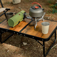 Table de camping pliable en aluminium, gain de place, table de pique-nique portable pour les voyages en plein air, OEM