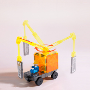 42 Piezas <span class=keywords><strong>de</strong></span> Bloques <span class=keywords><strong>de</strong></span> <span class=keywords><strong>Construcción</strong></span> Magnéticos para Niños, Juguetes <span class=keywords><strong>de</strong></span> Ingeniería <span class=keywords><strong>de</strong></span> Plástico Ecológicos, Set <span class=keywords><strong>de</strong></span> Aprendizaje, Kit <span class=keywords><strong>de</strong></span> Viaje para Niños - Product Image 5