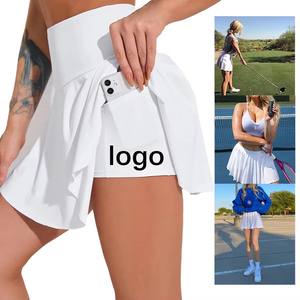 Kunden spezifische schnell trocknende atmungsaktive Spandex/Polyester Tennis Kleid und Rock Sets für Frauen Outdoor Sport OEM Tennis Wear - Product Image 4