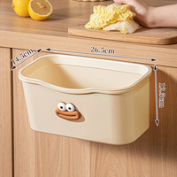Poubelle rectangulaire en PP à induction grande capacité pour armoires de cuisine, poubelle suspendue gain de place, vente en gros