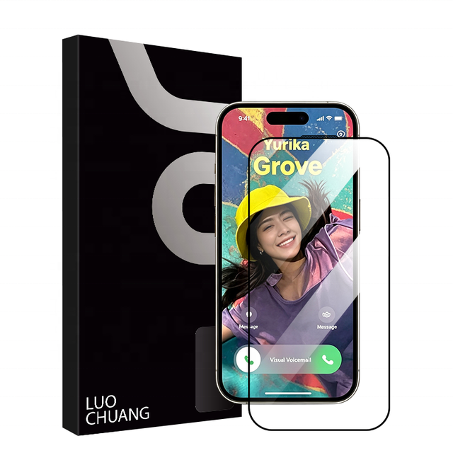 9H HD Clear Screen Protector Tempered Glass 0.33mm 2.5D Private Label for iPhone 18 17 16 15 14 13 12 11 X Pro Max