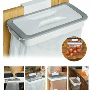 Support mural en plastique pour sacs poubelles, étagère de cuisine suspendue, support de rangement pour sacs poubelles, poubelle de placard de cuisine - Product Image 4
