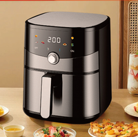 Friteuse à air numérique à double cuve avec grand écran couleur et fenêtre de visualisation, capacités 2.5L, 5.0L, 6.0L, 8L, 9L, 10L, 11L, 12L