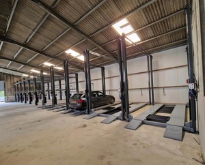 Equipo de estacionamiento Hidráulico Cuatro postes Triple <span class=keywords><strong>Car</strong></span> Stacker <span class=keywords><strong>Lifter</strong></span> - Product Image 4