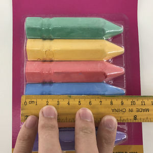 6 Pièces Craies de trottoir hexagonales géantes pour art mural extérieur, personnalisables avec emballage sous carte à ventouse - Product Image 2