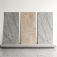 Carreaux de sol/mur en marbre poli de luxe, aspect marbre, antidérapants, 750x1500mm, 10mm d'épaisseur, durables, décoration intérieure